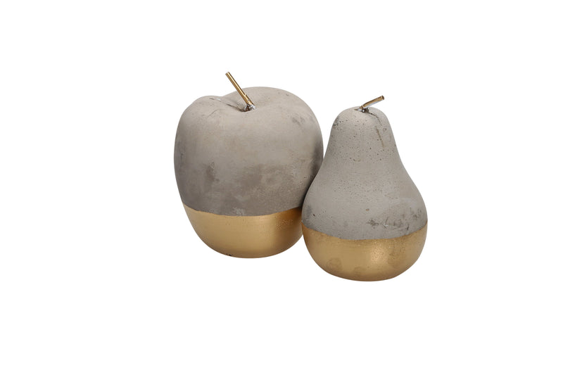 Gold Cement Apple and Pear