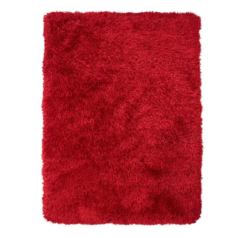 Montana Shaggy Rugs in Red