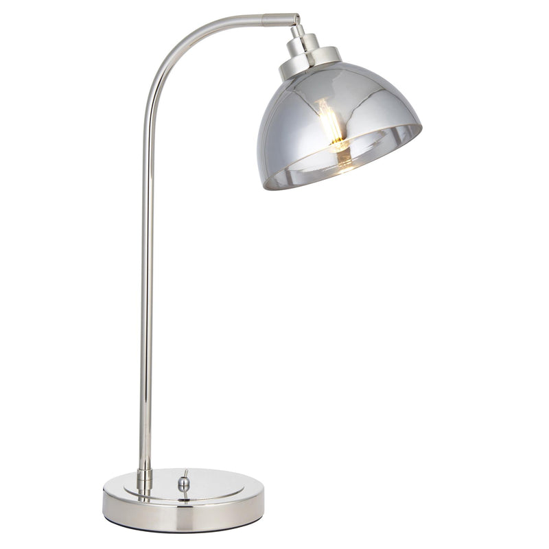 Carver Mirrored Task Table Lamp in Nickle
