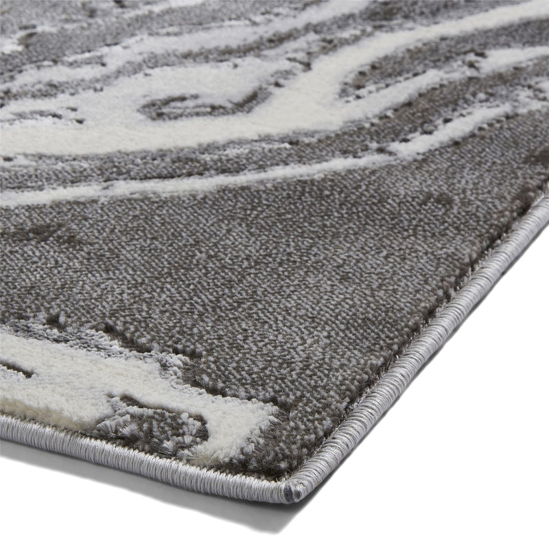 Apollo GR584 Modern Marble Textured Rugs in Grey