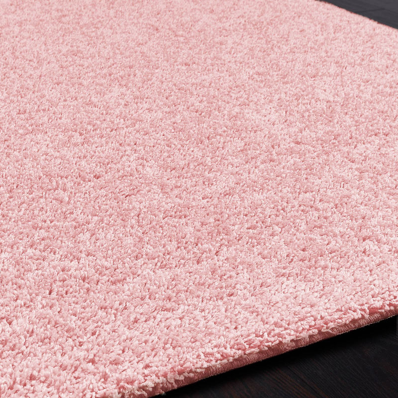 Buddy Washable Plain Rugs in Candy Pink