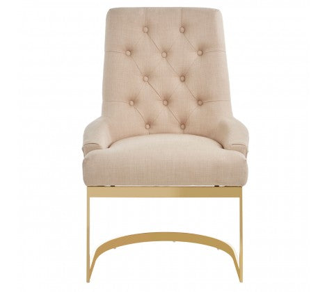 Luxe Gold Base Dining Chair