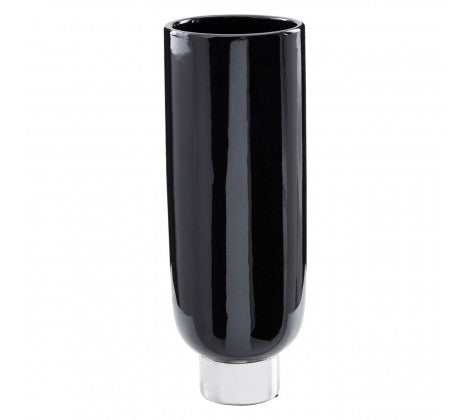 Small Astor Black Pedestal Vase