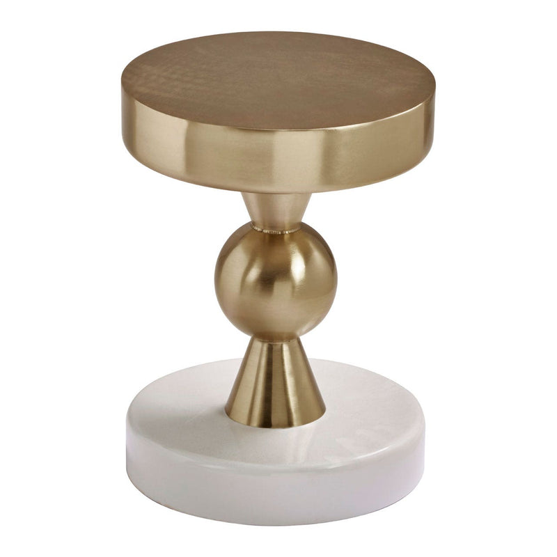 Gold And Ivory Martini Side Table