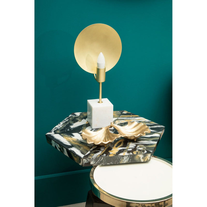 Cream And Gold Side Table