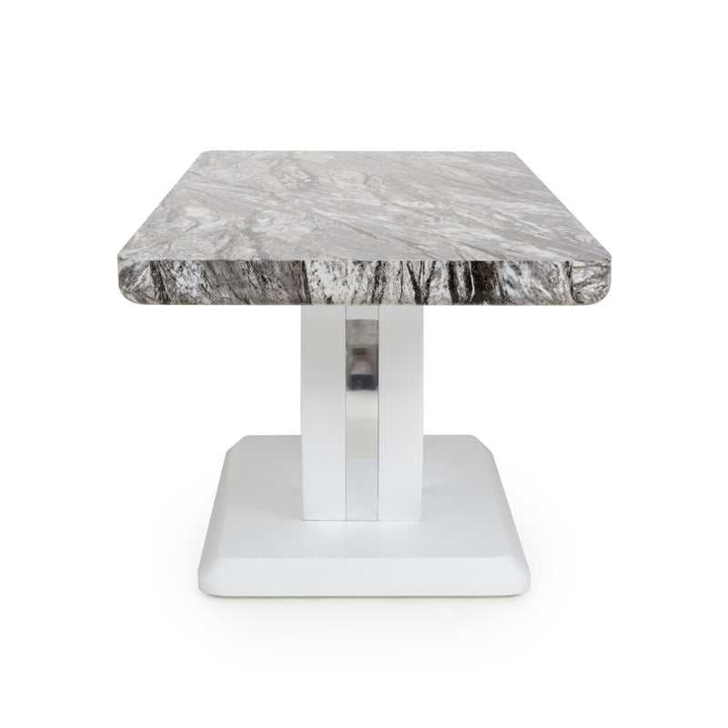 Athena Marble Effect Top Coffee Table