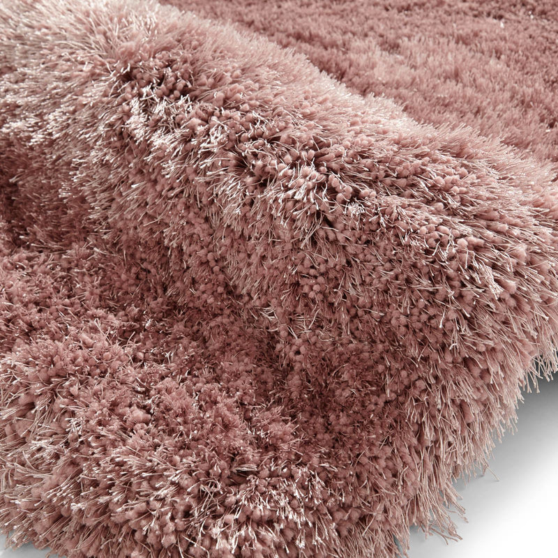 Montana Shaggy Rugs in Rose