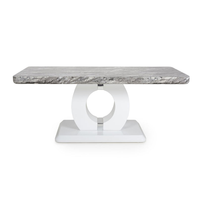Athena Marble Effect Top Coffee Table
