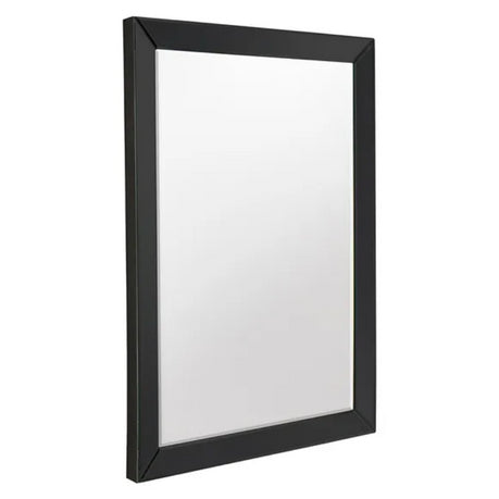 Luxe Tapi Rectangle Olivia Angled Glass Mirror in Black