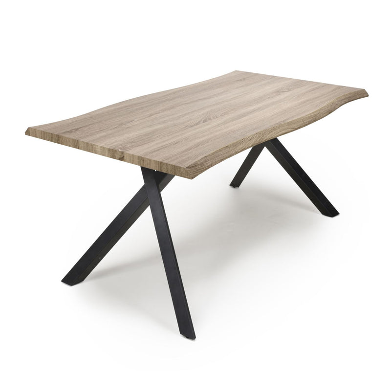 Nomad Medium Curved Industrial Dining Table