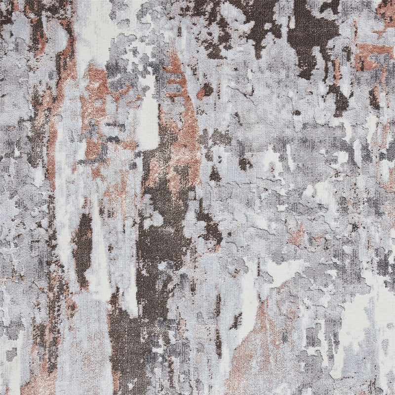 Apollo GR580 Modern Abstract Distressed Rugs in Grey Rose
