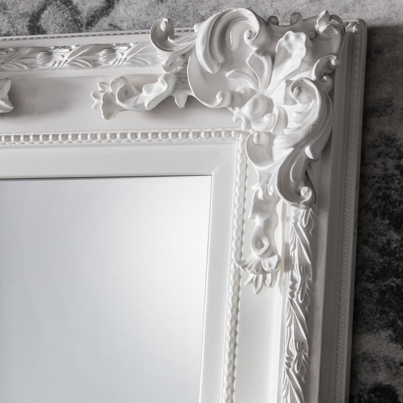 Luxe Tapi Angelica Rectangle Mirror in White