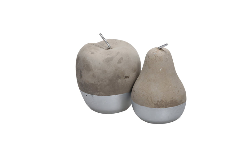 Silver Cement Apple and Pear