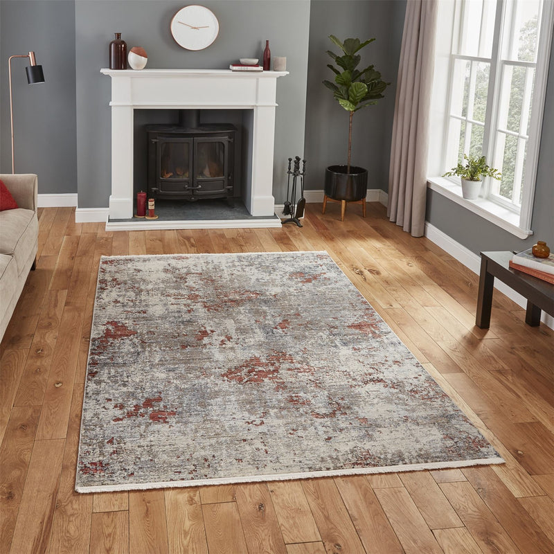 Athena 18597 Rugs in Grey Terracotta