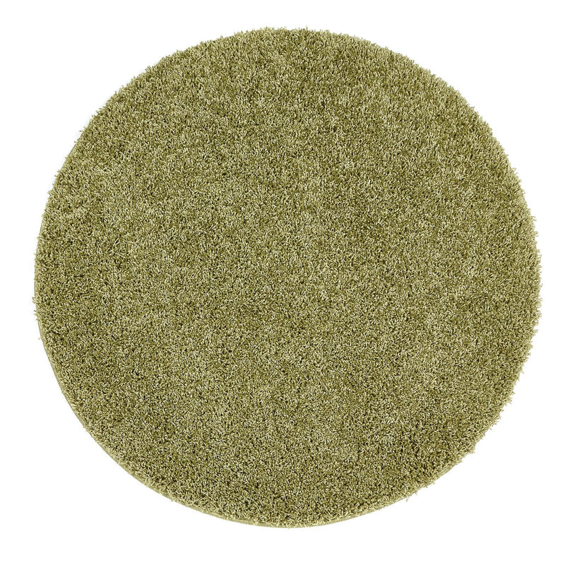 Buddy Washable Round Circle Rugs in Olive
