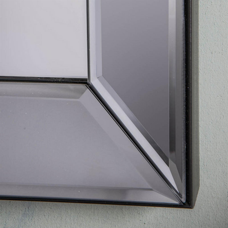 Luxe Tapi Olivia Slim Full Length Glass Angled Mirror in Euro Grey