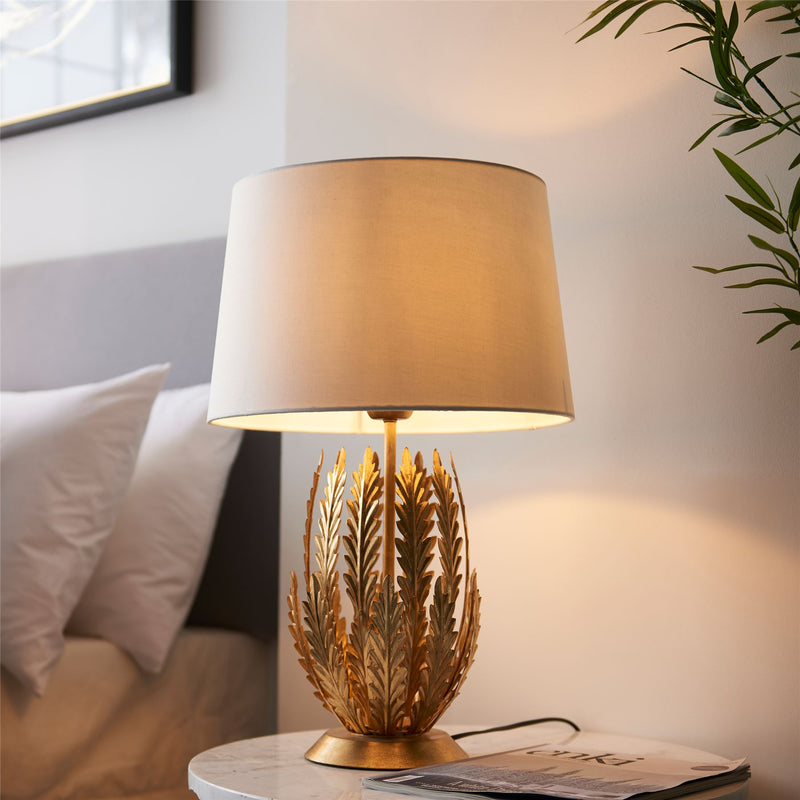 Vacanza Gold Leaf Table Lamp