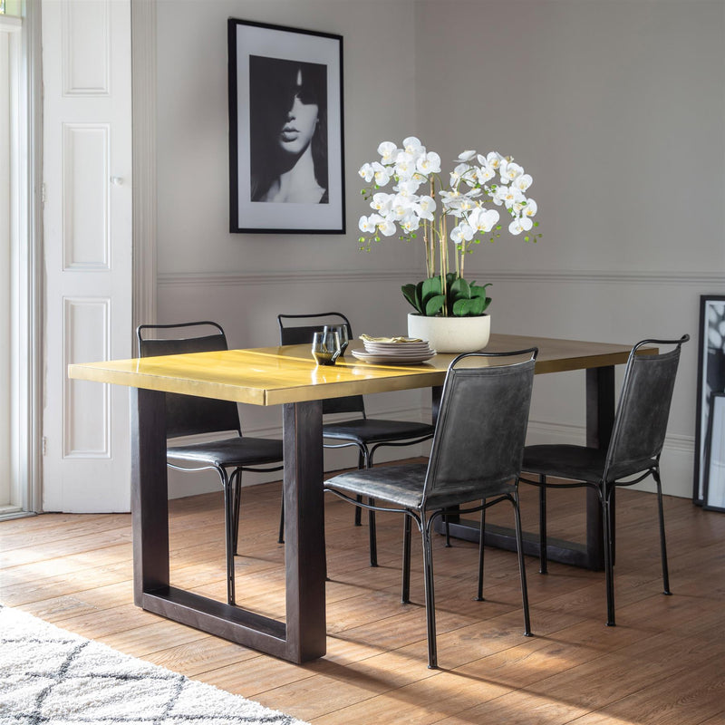 Becklow Black Gold Dining Table