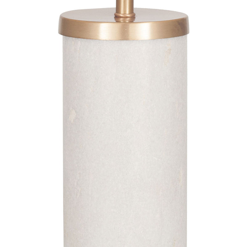 Beige and Marble Table Lamp