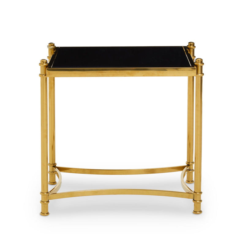 Black And Gold Side Table