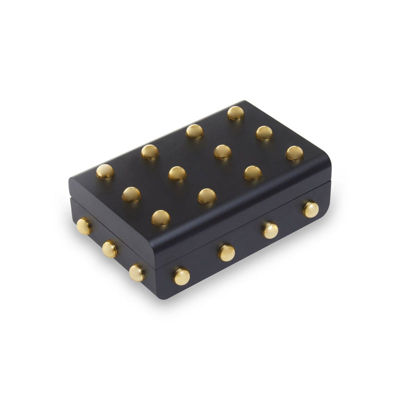 Black And Gold Studded Box