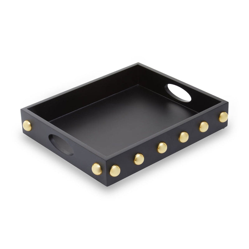 Black And Gold Studded Tray