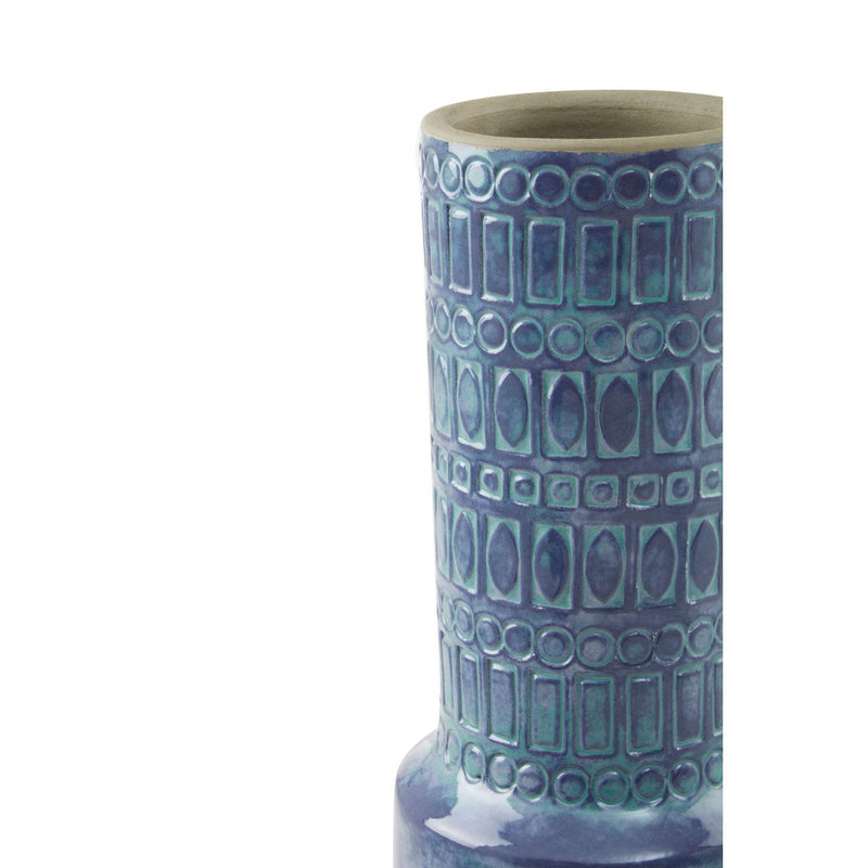 Blue Boho Vase