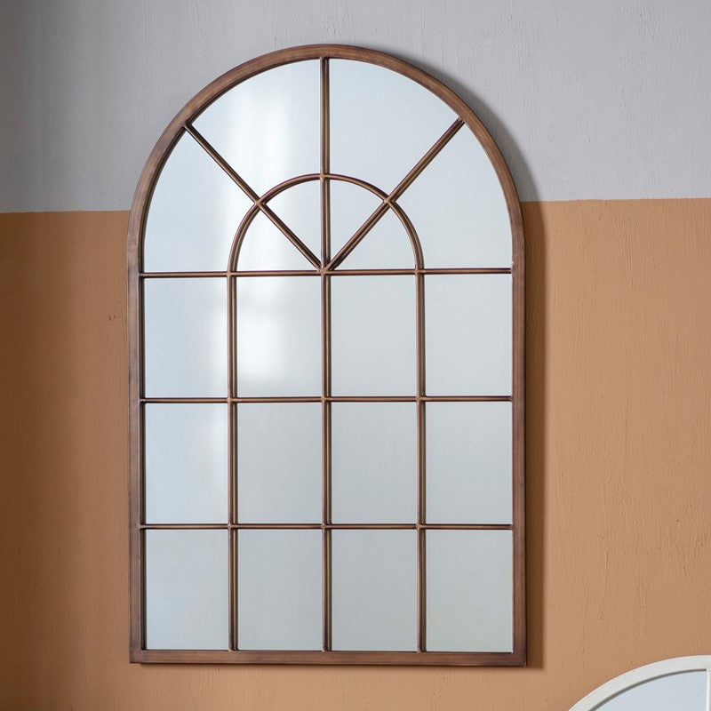 Luxe Tapi Gilford Arched Mirror in Bronze
