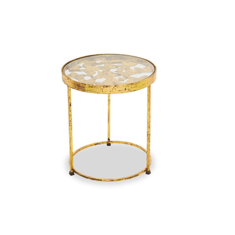Gold Butterfly Side Table