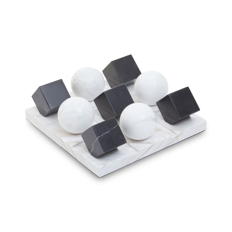 Luxe Marble Tic Tac Toe Set