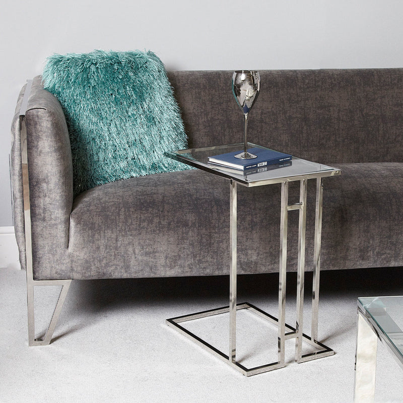 Essential Glass Top Sofa Table