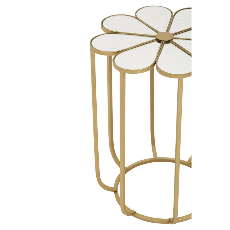 Mirrored Daisy Side Table