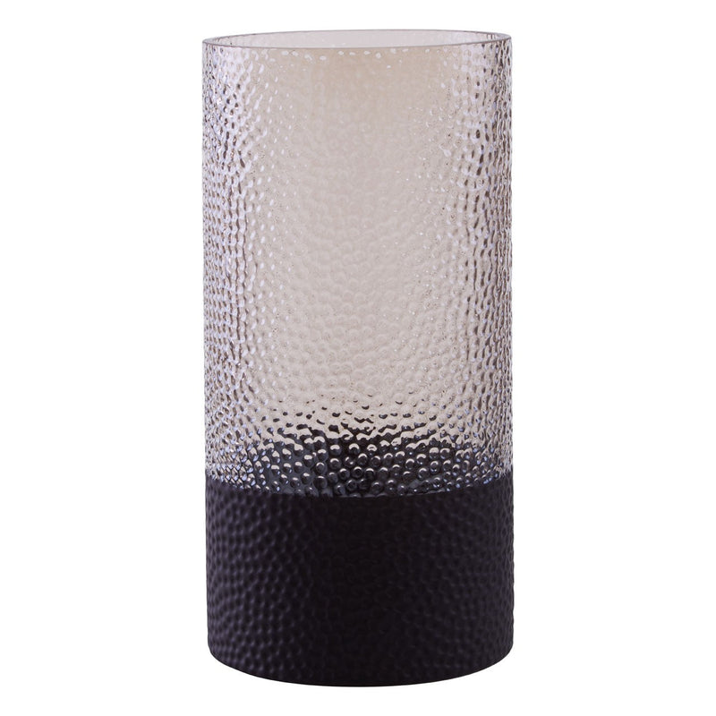 Grey Ombre Glass Vase