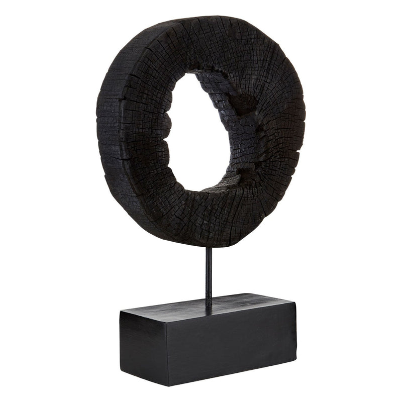 Small Black Rustic Sculpture