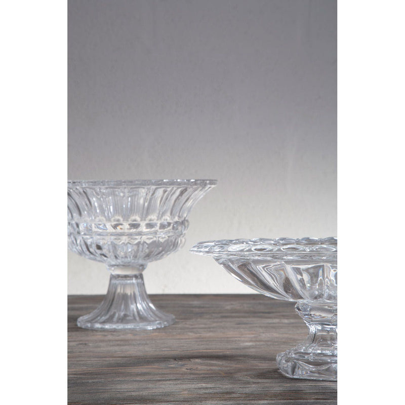 Traditional Glass Footed Vase