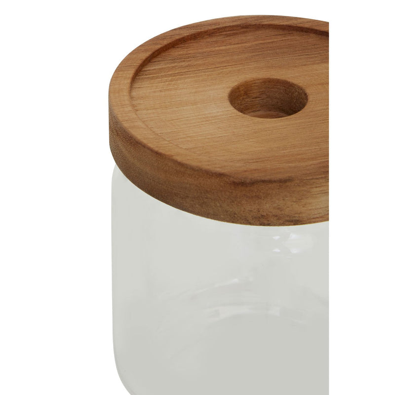 Wooden Lid Storage Jar 550ml