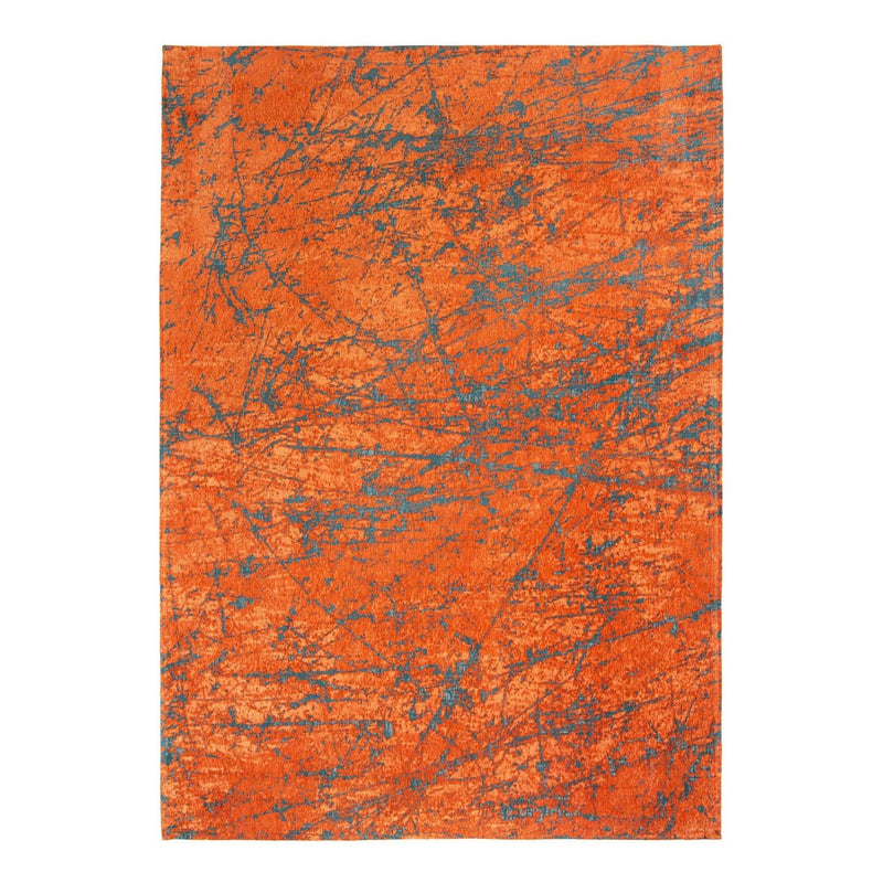 Louis De Poortere Modern Abstract Mad Men Stellar Rugs 9219 in Nebula Orange
