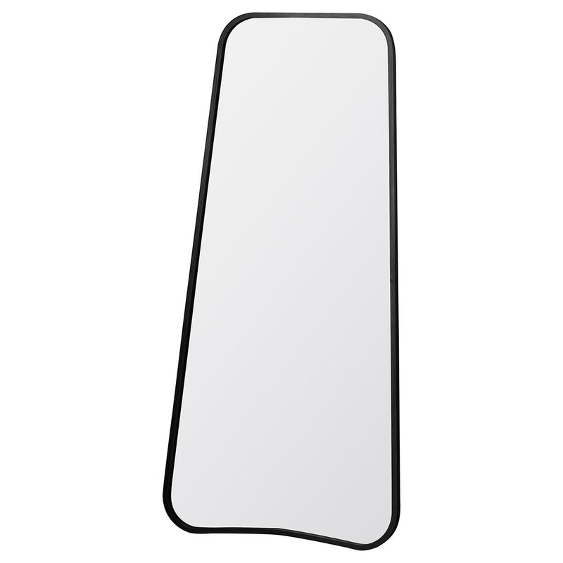 Curved Leaner Mirror in Black