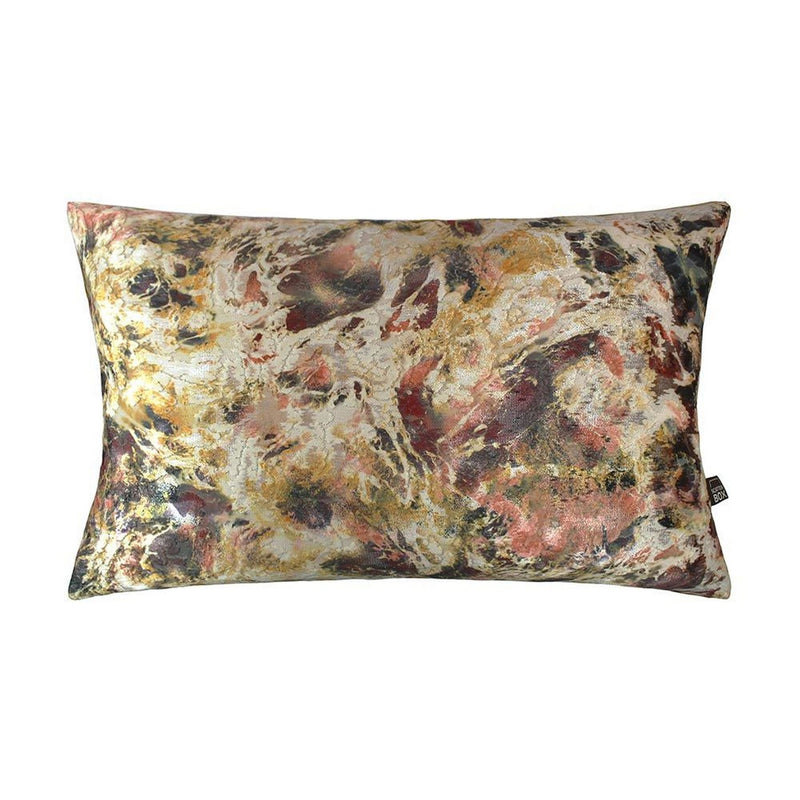 Aristo Abstract Bolster Cushion in Ochre Yellow and Orange