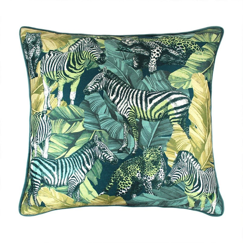 Madagascar Jungle Cushion in Green