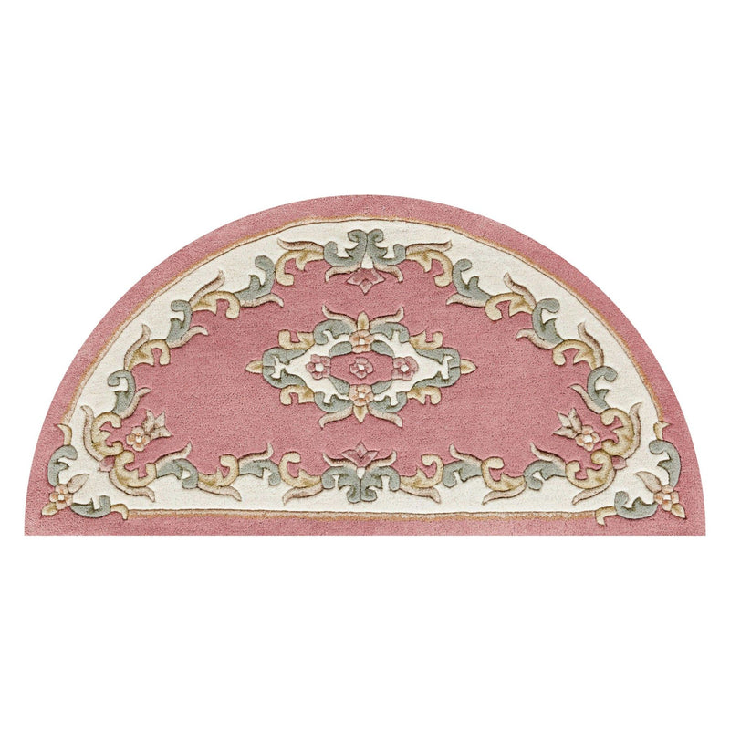 Royal Aubusson Half Moon rugs in Rose