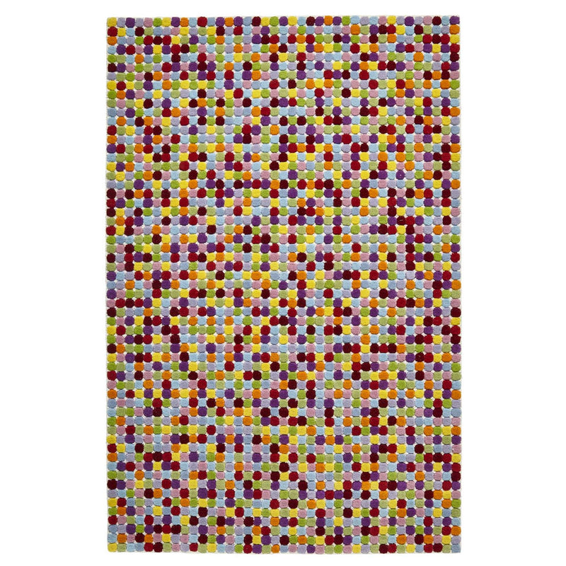 Prism PR429 Spot Wool Rugs in Multicolour