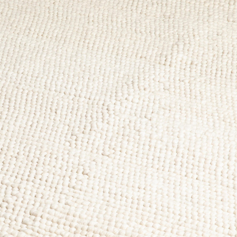 Berkeley Textured Wool Rugs in Cream