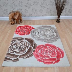 Chelsea Darcy Floral Wool Rugs in Cream