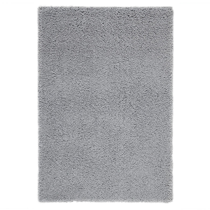 Isla Shaggy Plain Modern Rugs in Grey