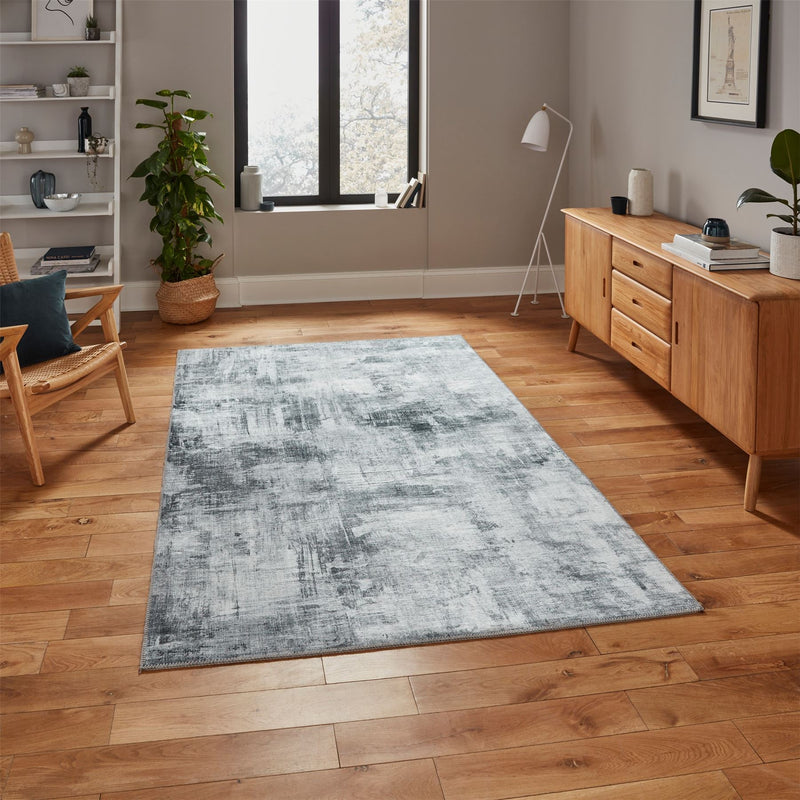 Rio G4719 Modern Abstract Rug in Grey