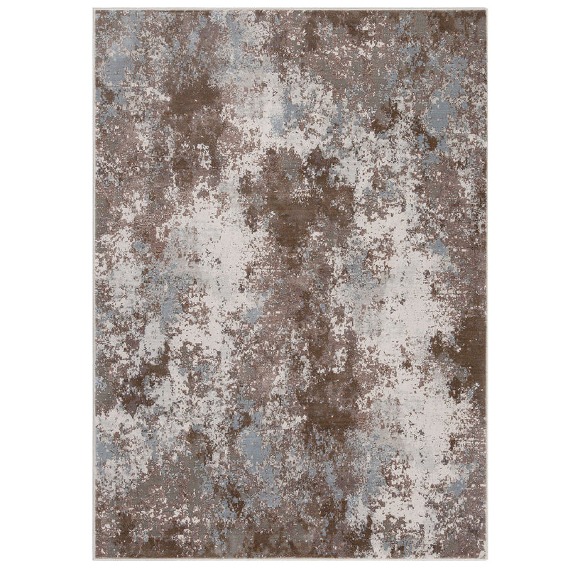 Astro Abstract Distressed Woven Rugs in Pink Grey Cream 5090