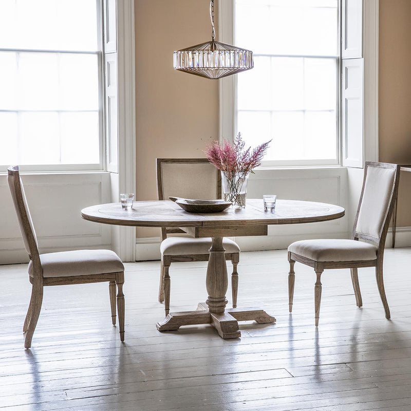 Bryndle Round Extendable  Wood Dining Table