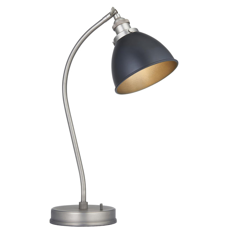 Archer Adjustable Task Table Lamp in Pewter Grey