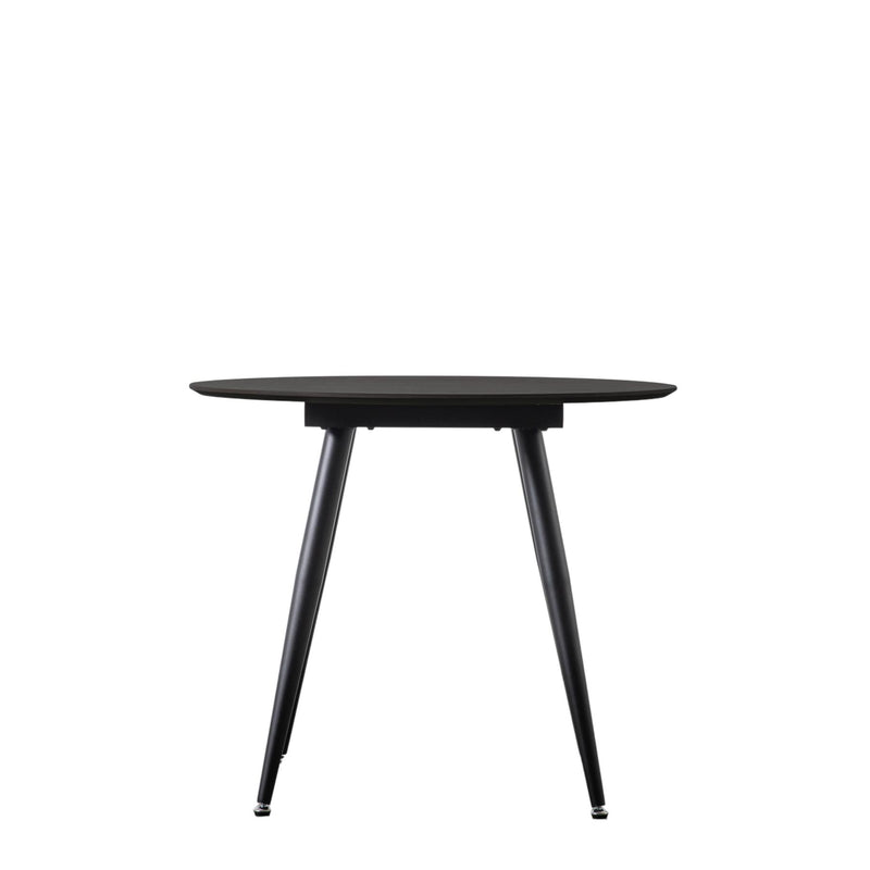 Abbey Round Black Dining Table